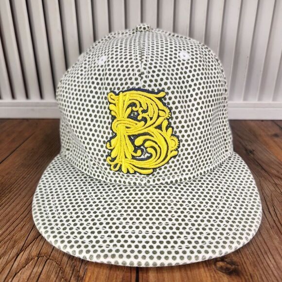 VTG New Era 59fifty Burton Fitted 7 3/8 Hat Cap White Gray Retro Snowboarding - Picture 2 of 11